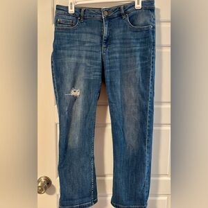 Jones New York Blue Straight Leg Jeans
